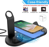 Mini chargeur sans fil Portable pour montre Android 6 en 1 pour accepter le chargeur sans fil personnalisé pour téléphone pour écouteurs pour iWatch