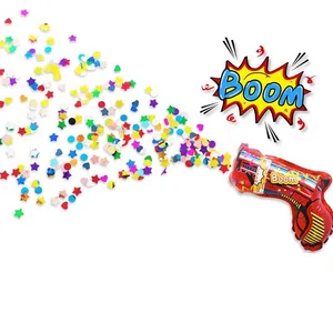 जन्मदिन की पार्टी नए साल शादी की सजावट प्लास्टिक जन्मदिन सजावट आतिशबाजी खिलौना बंदूक पन्नी गुब्बारे