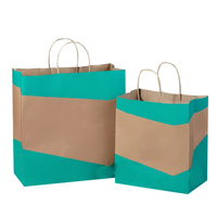 Sac en papier kraft brun biodégradable écologique personnalisé pour la livraison de plats à emporter, emballage pour la restauration rapide, emballage pour les plats à emporter des restaurants