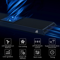 Vente flash WEEK AQUA Série P 600 900 1200mm RGB UV Spectre complet Lumière LED intelligente pour aquarium d'intérieur pour plantes d'eau douce et poissons