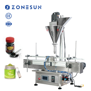 ZONESUN Full Automatic <b>Bottle</b> Auger Pepper Powder Coffee Acrylic Milk Powder Filler Dry <b>Protein</b> Powder Filling Machine - Product Image 1