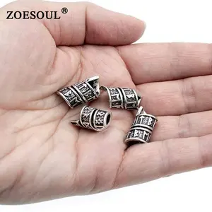 Nuovo arrivo Viking Rune Beard Rings bobine per capelli Bead Beard Bead per accessori per perline intrecciate