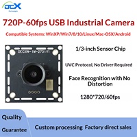Módulo de Cámara USB2.0 ZYKD SC1336 720P/60fps con Reconocimiento Facial, Gran Angular, Sin Distorsión, Sin Controladores, Compatible con Linux y Raspberry Pi