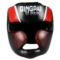 Casque de tête rétro rouge de toutes les couleurs pour l'entraînement de boxe et de taekwondo Modèle rétro avec logo personnalisé