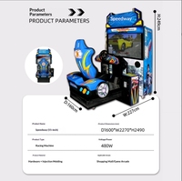 Machine de jeu de course pour adultes axée sur le divertissement avec piste réelle, course à haute vitesse et fonctionnalités de compétition à connexion à distance