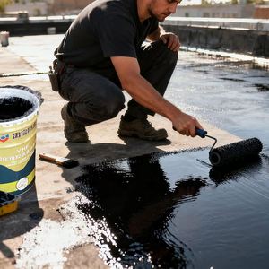 Non Curing Elastic Rubberized Asphalt Waterproof Coating for Modern Concrete Structures Basement Wall Foundation Sealant - Product Image 2