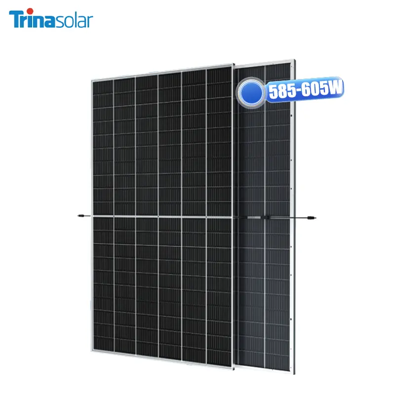 Trina fabrika fiyat paneli güneş Bifacial 210mm 585W 590W 595W 600W güneş panelleri 1000w fiyat