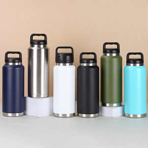 304 Stainless Steel Tumbler Modern Design Double-wall Vacuum Insulated Sports Travel Water Bottle With Chug Lid For Giveaways - Product Image 1