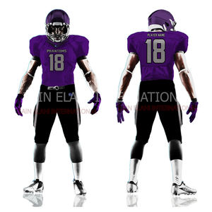 Meilleurs uniformes de football américain cousus 2024 avec design 3D par sublimation, respirants, grandes tailles, personnalisables, haute qualité - Product Image 3