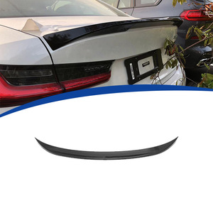 Bmw <b>Rear</b> <b>Spoiler</b> G20 Glossy Black Carbon Texture Abs Ducktail Trunk Wing 3m Tape Installation - Product Image 1