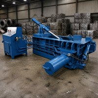 Presse à balles hydraulique horizontale pour métaux ferreux, machine compacteuse industrielle pour le recyclage des déchets de fer, d'aluminium et de cuivre