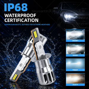 L1 H1 Truck LED Headlight 9 32V Stable Driver IP68 Waterproof Aluminum Body Bright <b>White</b> Halogen Replacement Bulk - Product Image 5