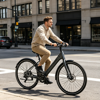 Vélo Électrique Urbain 27,5'' en Stock UE/US, Moteur Brushless 250W, Batterie Lithium 10,4Ah, Cadre en Aluminium, Freins à Disque Hydrauliques, Fonctionnalités Intelligentes Intégrées