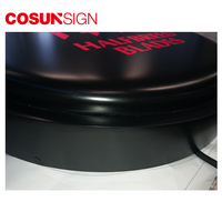 Grand panneau de boîte à lumière led à base métallique mince de cinéma pour la publicité avec des lettres
