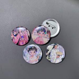 Créez votre propre badge en peluche Kpop personnalisé, badge en métal personnalisé avec logo, dessin animé, anime, holographique, en tôle, avec nom - Product Image 4