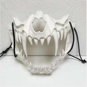Máscara de Halloween para festas cosplay, máscara de máscaras de plástico unissex com desenho de fantasma de terror assustador e anônimo - Product Image 4
