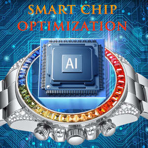 Reloj inteligente automático de lujo de acero inoxidable R1 <span class=keywords><strong>Pro</strong></span> para hombre, pulsera con brújula, calendario, Correas Para Relojes Connect De Luxe - Product Image 5