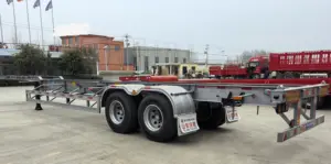 WS 20 atau 40 kaki pengiriman kontainer chassis truk kerangka trailer bingkai kerangka semi trailer
