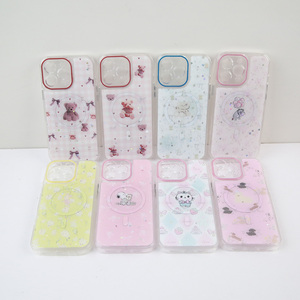 Custodia per telefono con simpatico gatto angelo cartone animato per iPhone 15/14 Pro e 17/16 Pro Max con protezione a 360° e stampaggio a iniezione - Product Image 1