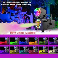 500W RGB LED boule magique Machine à fumée Disco boule stroboscopique lumières de scène pour les fêtes à la maison Halloween et Noël