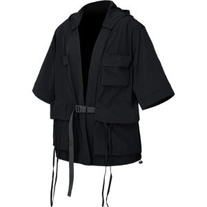 FOXA Men's Hooded Windbreaker <b>Jacket</b> Breathable <b>Techwear</b> Streetwear Coat - Product Image 6