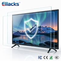 Téléviseur intelligent LED 4K à double vitrage anti-explosion Ellacks, Android Google WebOS, 32/40/43 pouces, 100% sûr, A+, LCD noir
