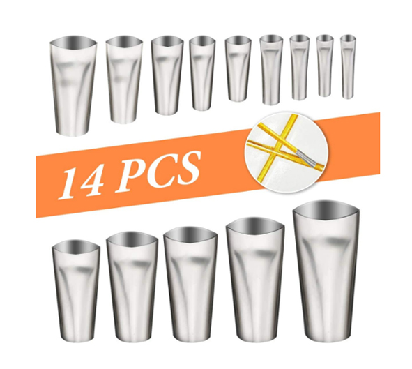 Насадка для герметика из нержавеющей стали, 14 шт.