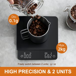 Digitale Kaffeewaage Klein Sofortige Produktionslinie Küche Verhältnis Durchflussanzeige Mühle Kommerzielle Kaffeewaage - Product Image 2