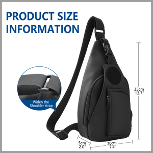 Tùy Chỉnh chéo Túi Crossbody Sling Ba lô vai Sling Messenger Túi người đàn ông đi du lịch đi bộ đường dài Fanny gói vành đai hip Ngực Túi cho nam giới - Product Image 2