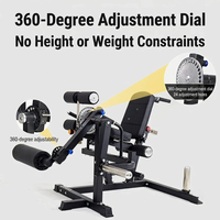 Appareil multifonctionnel d'extension des jambes, presse à jambes assise, machine d'exercice pour abdominaux et levage des hanches
