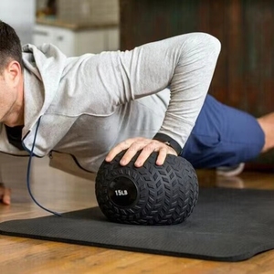 DINUO Ballon lesté antidérapant à motif de pneu, rempli de sable, non rebondissant, pour la gym, le fitness, le <span class=keywords><strong>CrossFit</strong></span> et l'entraînement en garage - Product Image 4