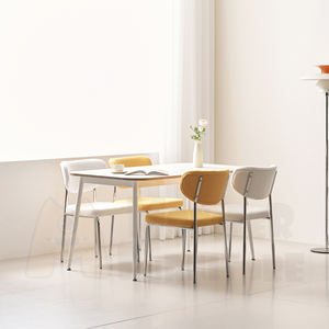 Silla de Día, Silla Comercial para Cafetería, Silla de Restaurante de Tela Suave, Silla de Comedor Compacta y Cómoda, Apilable, de Fácil Montaje, Moderna - Product Image 1