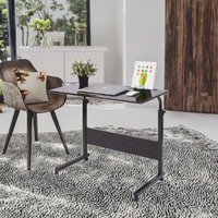 Bureau d'ordinateur portable en bois réglable en hauteur, extensible et pliable pour enfants, avec motifs personnalisés