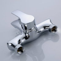 Robinet de baignoire thermostatique mural encastré en acier inoxydable chromé, à poignée unique, eau chaude et froide, modèle moderne, parmi les meilleures ventes