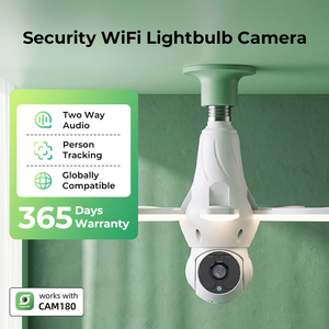กล้อง WiFi รุ่น E26 E27 พร้อมไฟสปอตไลท์สี่ดวง เสียงสองทาง ติดตามบุคคล สำหรับใช้ในบ้าน ประตูหน้าบ้าน สวน โกดัง ห้องนั่งเล่น - Product Image 1