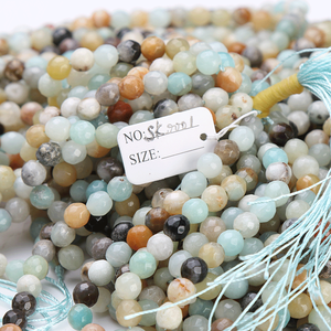 ลูกปัดพลอยธรรมชาติสำหรับทำเครื่องประดับ ประกอบด้วย อาเกตทรงเหลี่ยมเจียระไน คาร์เนเลียน ขนาด 8 มม. และ 3 มม. - Product Image 3