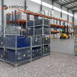 कस्टम धातु फोल्डिंग भारी शुल्क जस्ता गैविनाइज्ड विश्वसनीय स्थिर हल्के स्टील स्टिलवेज पैलेट - Product Image 1