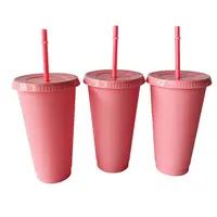 Pink Plastic Cup, Bulk Tumbler, Factory Wholesale