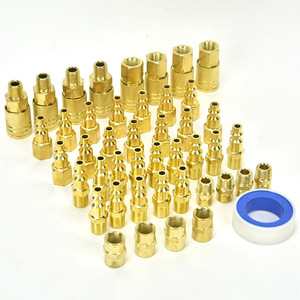 <b>Quick</b> Coupler 45Pc Kit 1/4 Npt Internal External Thread Male Female <b>Connectors</b> Plastic Box Pneumatic Parts - Product Image 2
