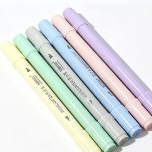 Wholesale School Highlighter <b>Pen</b> Fluorescent Marker Set Student Eye Protection No Odor 6-Color OEM Classroom Supply - Product Image 1