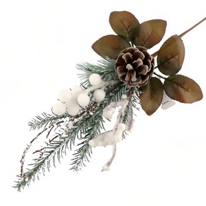 Giáng Sinh Hoa Berry Tuyết Thông Chi Nhánh Xmas Hoa Nhà Máy Nhân Tạo Cây Giáng Sinh Phun Picks Cho Giáng Sinh Trang Trí - Product Image 3