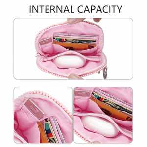 Cartera de Muñeca de Moda con Doble Compartimento y Ventana para Identificación, Portátil, con Estampado de Leopardo, para Deportes al Aire Libre, Correr, Tarjetas y Teléfono - Product Image 2