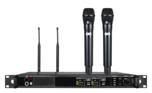 Microphone sans fil professionnel UHF à double canal XLR AD600 True Diversity avec suppression du bruit pour les spectacles sur scène, les enseignements en église - Product Image 3