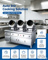 Máquina de Arroz Frito Automática Eléctrica/a Gas de Acero Inoxidable Personalizada de Fábrica 110V 220V, Robot de Cocina Automático para Saltear, Wok
