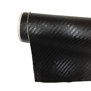 Diamante Glitter puntini nero fibra di carbonio pellicola estensibile con canale aria per Auto avvolgimento adesivi per Auto - Product Image 1