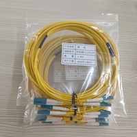Câble de raccordement optique monomode G652D 9/125µm double cœur LC/UPC de haute qualité, 2,0 mm, jaune, qualité opérateur, connecteur rapide LSZH