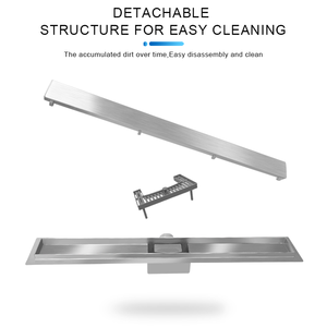 JRUIZ Saluran Pembuangan Kamar Mandi Hotel Desain Modern Ramah Lingkungan Anti Bau Anti Korosi Berlapis Krom - Product Image 5