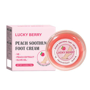 Crème pour les pieds parfumée aux fruits personnalisée OEM, noix <span class=keywords><strong>de</strong></span> coco et mangue, hydratante, réparation en profondeur pour les talons secs et gercés, avec emballage complet en anglais - Product Image 1
