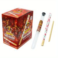 Cône pré-roulé aromatisé King Size de 78 mm et 110 mm avec tube en plastique transparent et boîte de présentation en papier