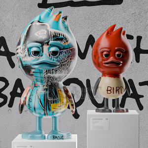 รูปปั้นรูปเป็ดขี้เหร่รูปปั้นนกนกตกแต่งงานศิลปะในร่มของเล่นของผู้ผลิตออกแบบการ์ตูนที่กำหนดเอง - Product Image 6